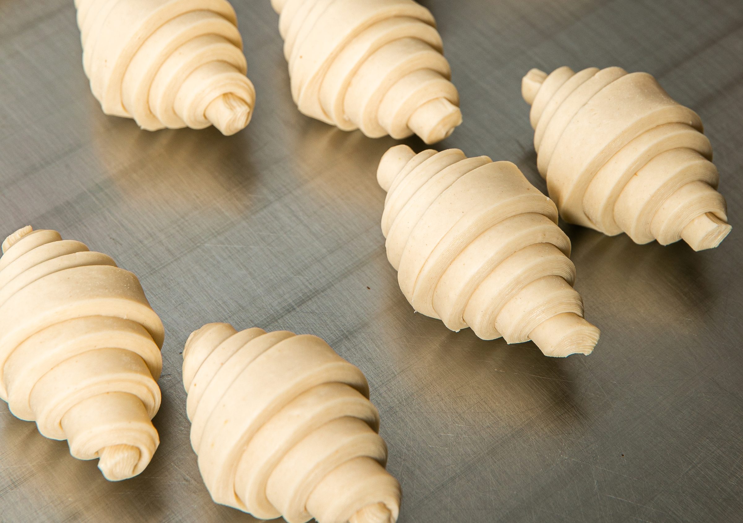 Vytvarované croissanty na plechu